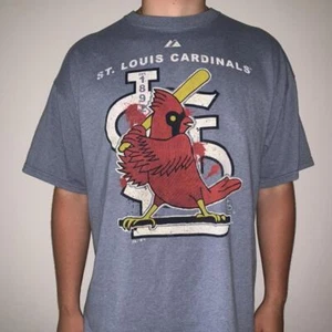 90s St. Louis Cardinals Dark Heather T-Shirt Retro tee Baseball HN1356 - Picture 1 of 2