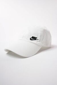 Nike Sportswear Futura H86 Heritage Adjustable White Hat Cap AO8662 101 - NEW!
