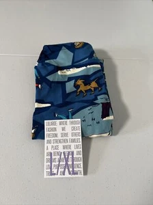 LuLaRoe Kids Large/XL Christmas New WO Tags Multicolor Ice Skating NWOT - Picture 1 of 8