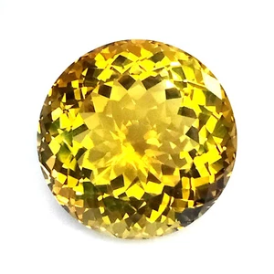 39.970CTS WONDERFUL TOP LUSTER GOLDEN YELLOW NATURAL CITRINE ROUND GEMSTONES - Picture 1 of 3