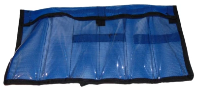 EXTREME OFFSHORE Blue Fishing 6-Pocket Lure Bag Rollup Trolling Tackle Storage Jig 6 Bait Bag 1pc