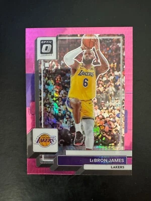 2022-23 Donruss Optic LeBron James Pink Hyper Prizm #116 Los Angeles Lakers - Image 1 of 2