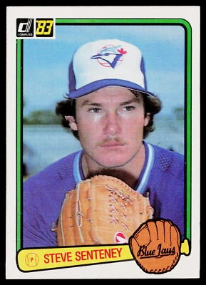 Steve Senteney 1983 Donruss #52 RC Toronto Blue Jays - Image 1 of 2