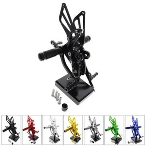 CNC Rearset adjustable Foot Pegs suit For 1999-2012 Suzuki Hayabusa GSX1300R - Picture 1 of 9