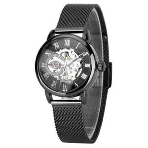 FORSINING Automatic Watch for Women Watch Skeleton Mechanical Roman Numeral Dial - Picture 1 of 14