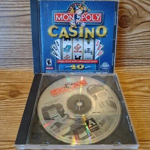 1998 Hasbro Monopoly WIN 3.1/95 & Monopoly Casino 2002 WIN 95/98 PC NO MANUAL - Picture 1 of 3