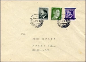 CS747. CZECHOSLOVAKIA LIBERATION LOCALS COVER 1945 HORICE V PODKRKONOSI - Picture 1 of 1