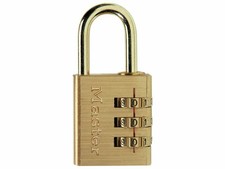 Brass Finish 30mm 3-Digit Combination Padlock MLK630