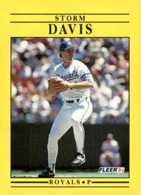 1991 Fleer #556 Storm Davis - Image 1 of 2