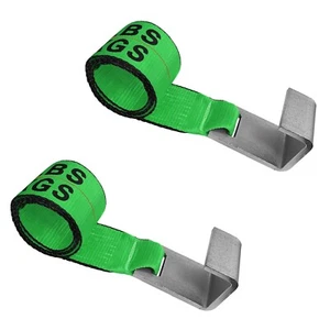 USA 2 Pack 4" x 5' Roll Off Container Winch Strap w/ Flat Hook 5400 LBS GREEN - Bild 1 von 7