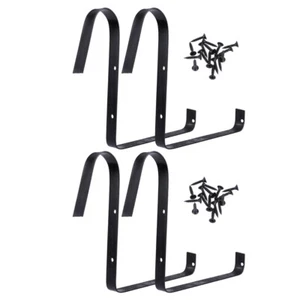 2 Pairs Hanging Plants Rack Flower Box Bracket Flower Pot Stand - Picture 1 of 12