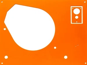 Deckplatte Platte faceplate für Thorens TD145 bis 166 metallic hell orange - Picture 1 of 1