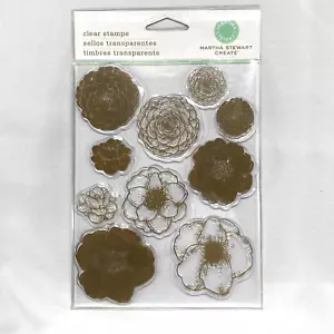 Martha Stewart Create Clear Camellia Stamps Flowers - Picture 1 of 6