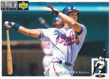 1994 Collector's Choice Baseball #156 David Justice