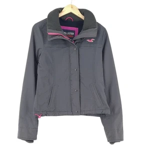 Hollister Women Short Jacket Grey Waterproof Hj8 Size M - Picture 1 of 9
