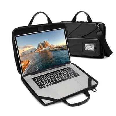 Funda rígida para computadora portátil para hombres mujeres 13-14 pulgadas funda para computadora portátil negra Foto 1 de 4