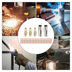 For 15AK For MIG Welder Accessories 25PCS Contact Tip Nozzle Kit 0 8mm - Picture 1 of 12