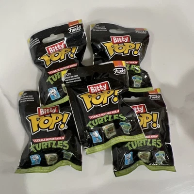 5 bolsas de Funko TMNT Mystery Bitty Pop! Singles de Teenage Mutant Ninja Turtles Foto 1 de 4