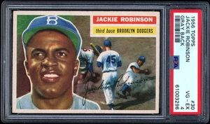 1956 Topps #30 Jackie Robinson PSA 4 FANATICI CENTRATI E EYE APPEAL SOTTO CLASSIFICATO - Foto 1 di 2