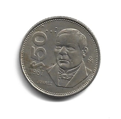 Monedas del Mundo - Moneda México 50 Pesos 1987 KM# 495 Foto 1 de 3