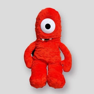 Muno YO GABBA GABBA 17" Red Plush Zippered Backpack Nickelodeon Stuffed Animal - Image 1 of 4