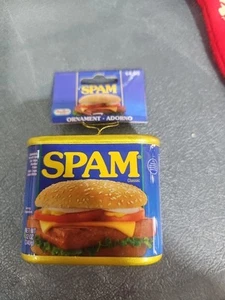 Hormel Spam Hanging Christmas Tree Ornament Blue Size 3x2.5" - Picture 1 of 2