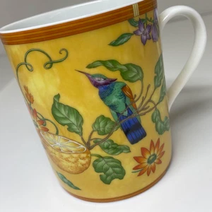 Taza de porcelana Hermes Paris taza La Siesta vajilla de porcelana amarilla - Imagen 1 de 14