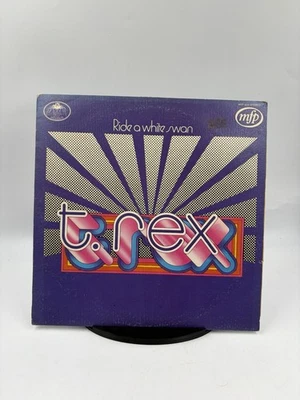T-REX - RIDE A WHITE SWAN VINYL RECORD LP ALBUM  VG/G+ - Image 1 of 4