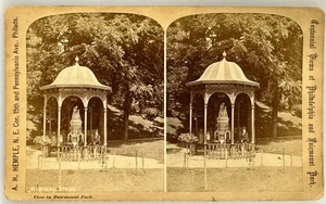 SV027_122 Stereoview PA Views in Fairmount Park - Picture 1 of 1