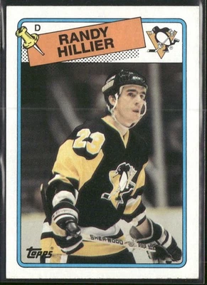 1988-89 Topps Randy Hillier #158 Pittsburgh Penguins - Image 1 of 2