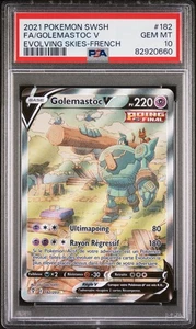 Pokemon Karte Golemastoc V 182/203 PSA 10 Himmlische Evolution DE - Bild 1 von 2