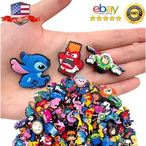Dijes para zapatos con patrón de dibujos animados temático de Disney, dijes para bolsas, dijes de cocodrilo surtidos - Imagen 1 de 7