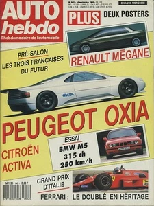 AUTO HEBDO n°642 14/09/1988 GP ITALIE BMW M5 PEUGEOT OXIA - Imagen 1 de 1