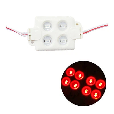 5630 4 LED SMD Red Module Injection Waterproof Strip Light Sign DC 12V - Image 1 of 4