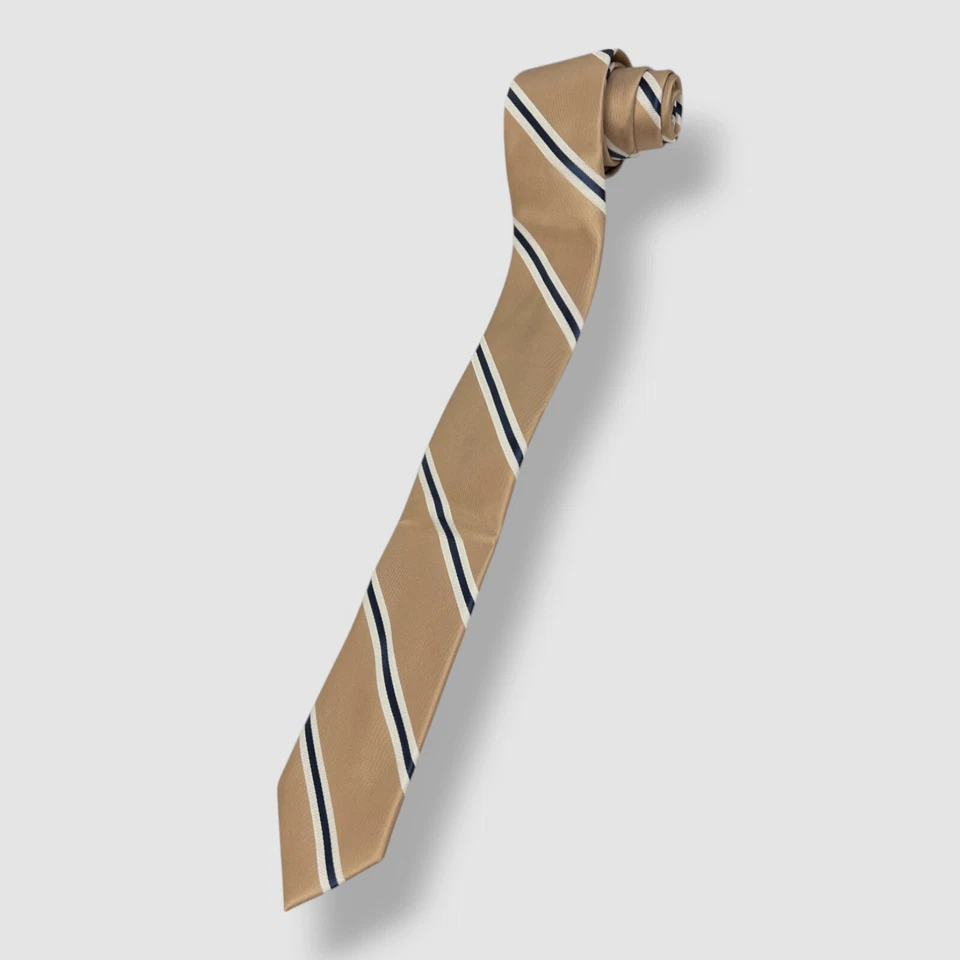 Corbata de seda a rayas beige sentina Nautica para hombre 58 x 3 Foto 1 de 1