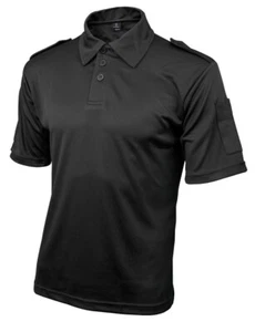 Niton Tactical Comfort Max Polo With Fixed Epaulettes - Black - Security/Police - Picture 1 of 3