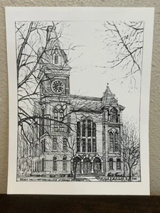 1980 Ralph J. Mitchell Seney Hall Oxford College of Emory University 8.5” X 11” - Picture 1 of 1