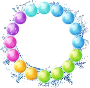 Reusable Water Balloons without Magnets, Silicone Refillable Water Splash Balls, - Picture 1 of 12
