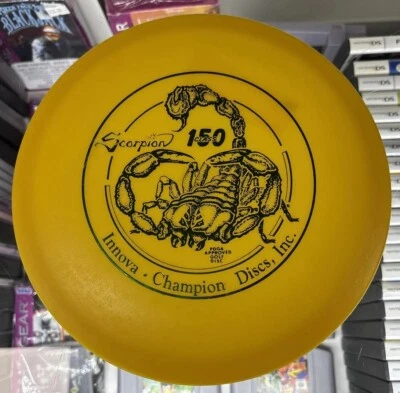 Innova Champions Scorpion 150 class disc Golf Disc lightweight Yellow Green Foil - Image 1 of 4