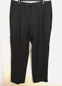 Brooks Brothers Hose Herren 38 x 34 dunkelgrau schwarz 100 % Wolle Chino elegante Taschen - Bild 1 von 3