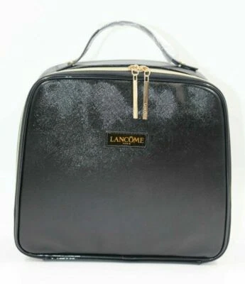 Bolso de Viaje Lancome Paris Grande Negro Cuadrado Cosmético Maquillaje FUNDA DE TREN Foto 1 de 4