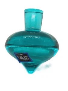 Cristal Sevres Turquoise Spin Top Art Glass From France 3 in - Picture 1 of 3