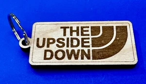 The Upside Down Promo Wood Keychain - Key Ring Chain - Picture 1 of 14