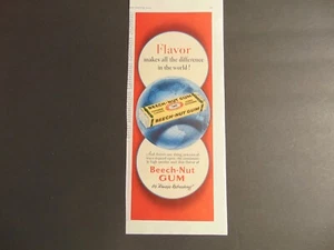 1949 BUCHE-NUSS GUM Erfrischender Geschmack Vintage Kunstdruck Anzeige - Bild 1 von 1