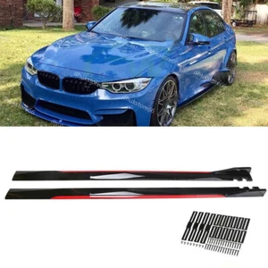Side Skirts Extension Splitter Panel Lip For BMW F30 F31 3 Series M Sport 12-18 - Picture 1 of 9