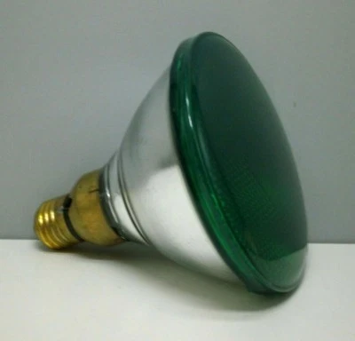 (2-Pack) Feit 75PAR/FL Green Outdoor Floodlight Lamp Light Bulbs 75W PAR38 - Image 1 of 3