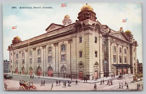 Denver CO Colorado - Denver Auditorium  - Postcard -  circa 1915 - Picture 1 of 2