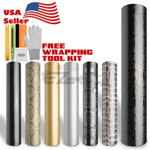 Premium Alligator Snake Python Skin Leather Vinyl Wrap Sticker Decal Air Free - Picture 1 of 48