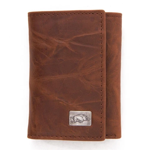 Arkansas Razorback Wallet Trifold Leather Wallet Cover