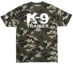 NW MEN K-9 K9 TRAINER POLICE STAFF SECURITY FUNNY HALLOWEEN CUSTOM CAMO T-SHIRT - Picture 1 of 1